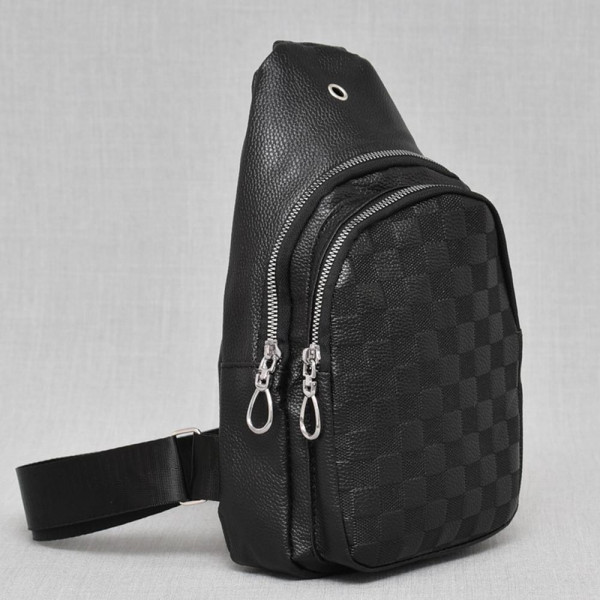 Луксозна мъжка чанта от еко кожа BLACK 2639