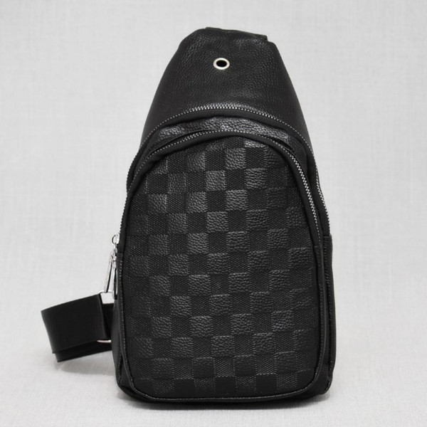 Луксозна мъжка чанта от еко кожа BLACK 2639
