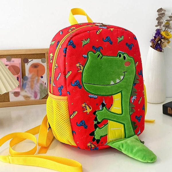 Детска раничка RED DINO с комфортен мек гръб, 12433