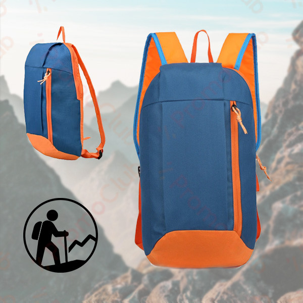 Практична и удобна раница за спорт или планина ADVENTURE - LIGHT BLUE/ORANGE 12030