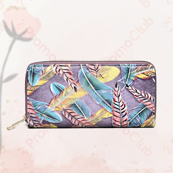 Цветно дамско портмоне от еко кожа LADY - FEATHER 12232