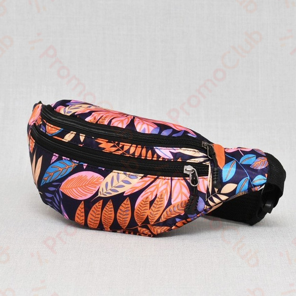 Практична и цветна чанта за кръст FLORAL - CORAL 02434