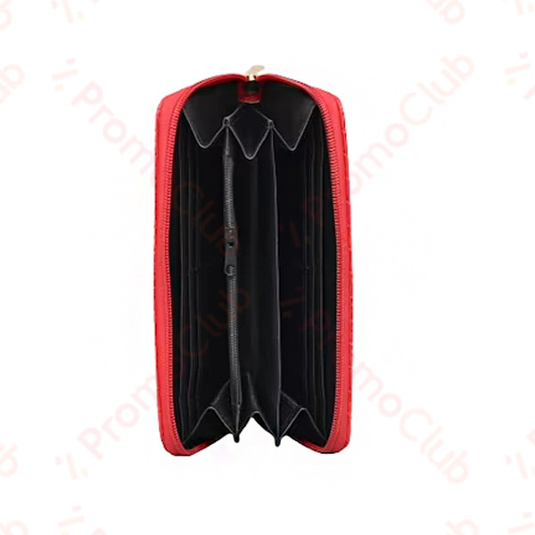 Елегантно и удобно дамско портмоне от еко кожа HOT RED 02533