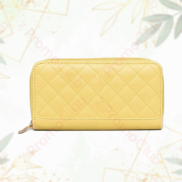 Красиво, елегантно и практично дамско портмоне от еко кожа LUX - YELLOW 02531