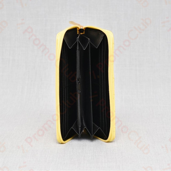 Красиво, елегантно и практично дамско портмоне от еко кожа LUX - YELLOW 02531