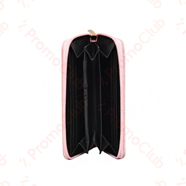 Красиво, елегантно и практично дамско портмоне от еко кожа LUX - PINK 02531
