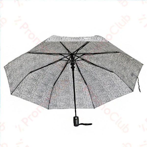 Стилен дамски чадър със здрава рамка от осем спици RAIN - GREY 22609