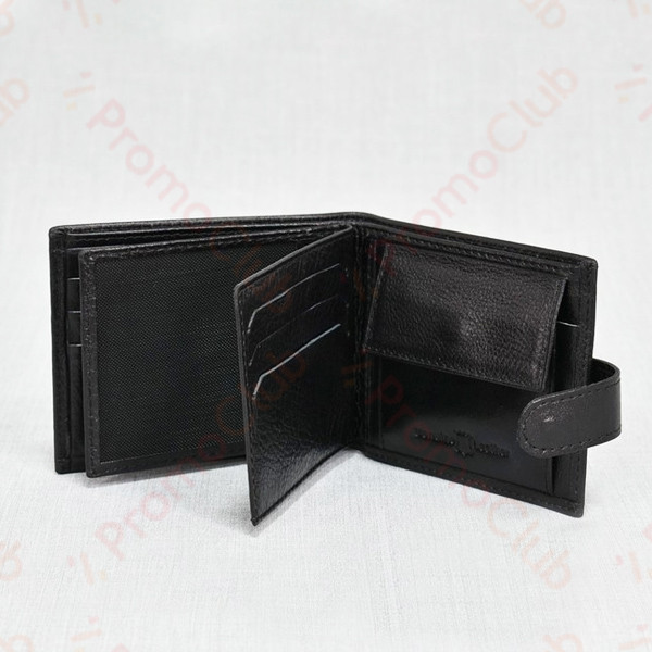 Луксозно и стилно мъжко портмоне от естествена кожа MENSTYLE - BLACK В11Р1