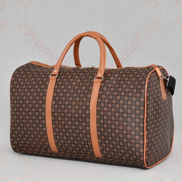 Голяма, стилна и удобна пътна чанта от еко кожа TRAVEL - BROWN 2830