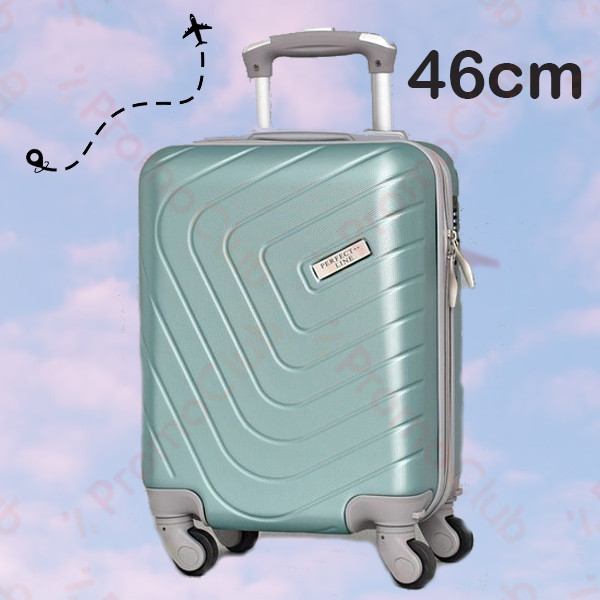 Удобен и здрав авио куфар за ръчен багаж ABS, 46cm - TURQUOISE 2052