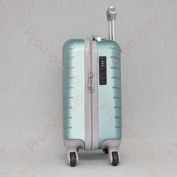 Удобен и здрав авио куфар за ръчен багаж ABS, 46cm - TURQUOISE 2052