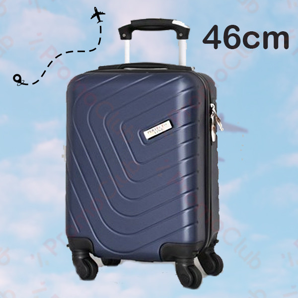Удобен и здрав авио куфар за ръчен багаж ABS, 46cm - DARK BLUE 2052