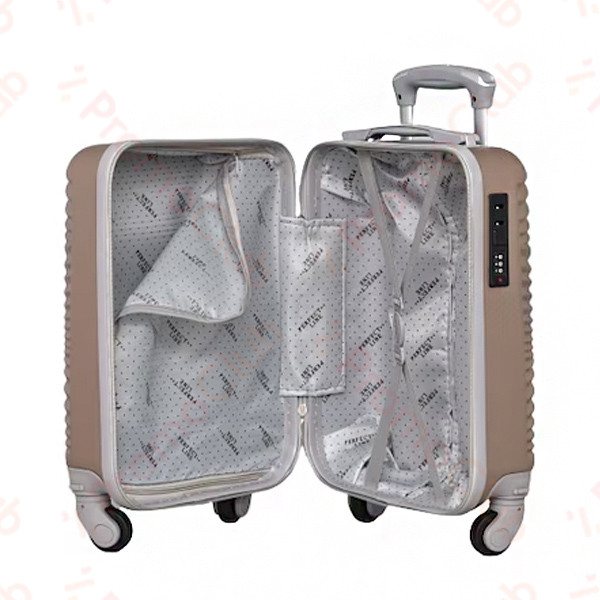 Удобен и здрав авио куфар за ръчен багаж ABS, 46cm - BEIGE 2052