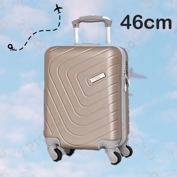 Удобен и здрав авио куфар за ръчен багаж ABS, 46cm - BEIGE 2052
