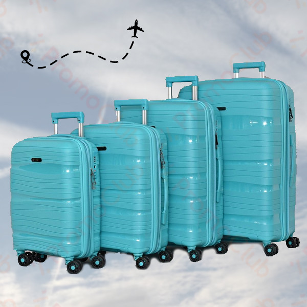 Комплект 4бр здрави и практични авио куфари TRAVEL - BLUE PP 4003