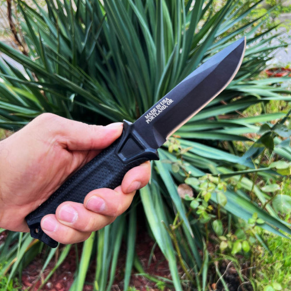 Тактически нож за оцеляване GERBER TACTICAL Black, стомана 420, вулканизирана дръжка, тактическа кания