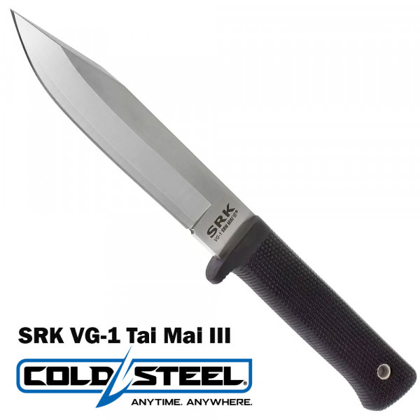 Тактически супер нож COLD STEEL SRK VG-1 San Mai III, твърда кания Secure-Ex