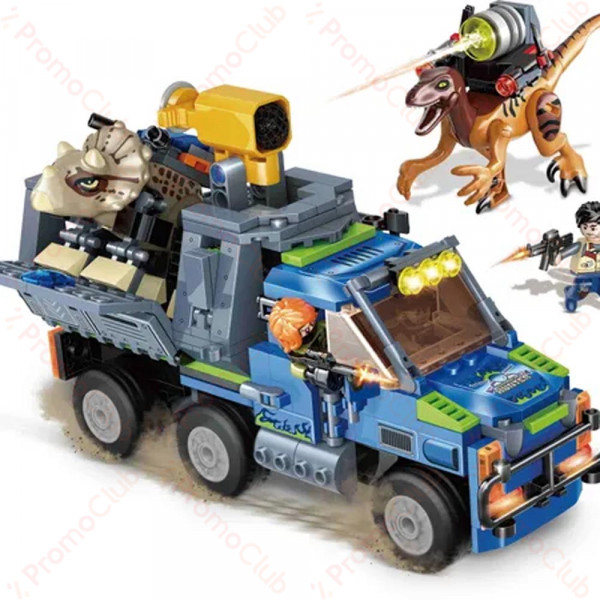 Лего конструктор DINOSAURS BUS 50505 - 396 части, GUDI, 6+