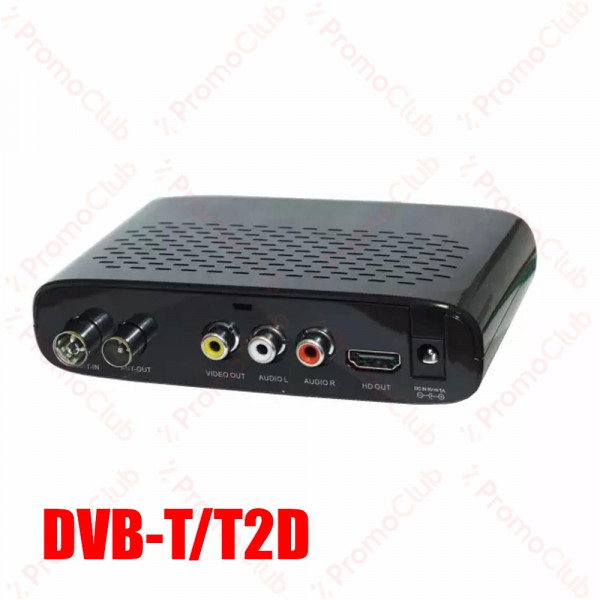 Декодер CYBERLIFE DVB-T/T2 HD DVB-1017, eфирен цифров приемник