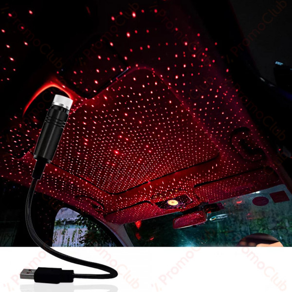 Лазерна лампа за таван с USB захранване, Разпръскваща Светлина/Интериор Светлина, А-3104
