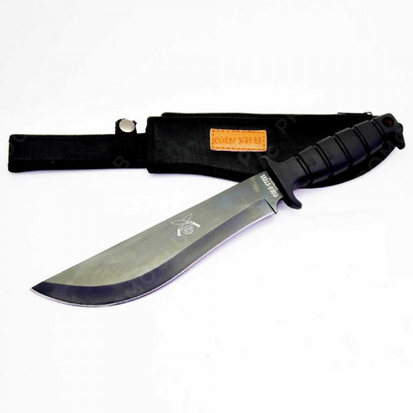 Cold Steel CONQUEROR LTC KUKRI масивен ловен нож с кания и вулканизирана дръжка