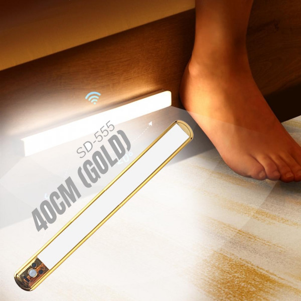 40 см LED лампа GOLD FA555 с датчик за движение и вградена батерия, няколко режима на работа, LED MOTION SENSOR LIGHT SOGO SD-333
