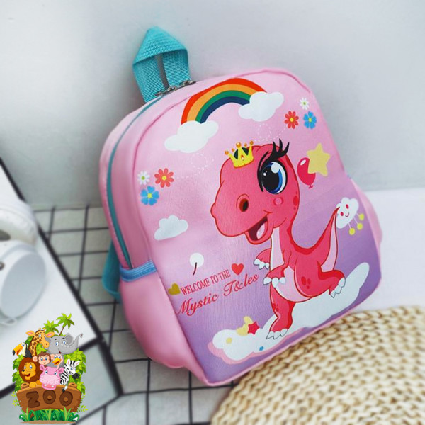 Детска цветна раница DINO PINK 2023