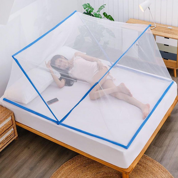 Голям комарник за легло предпазващ от комари, буболечки, паяци и др. - 190х160х85cm