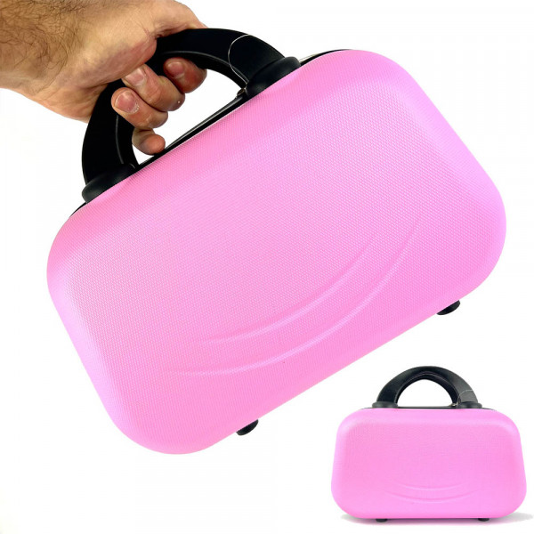Рядък дизайн надкуфарна пътна чанта LADY B BABY PINK, твърда ABS