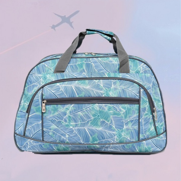 Пътна чанта от текстил с красив дизайн, 287 AQUA FLORAL
