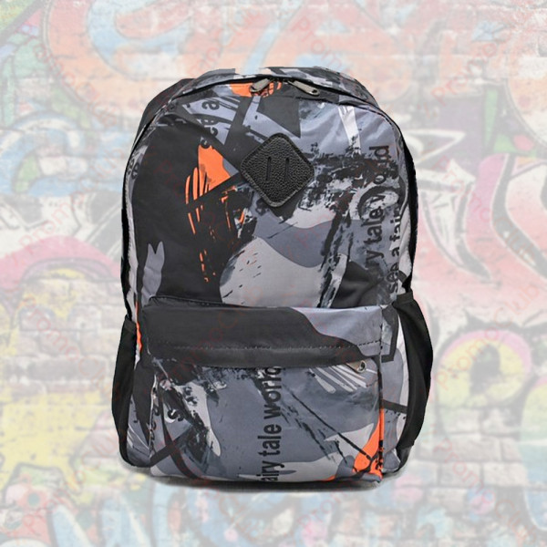 Удобна и практична раница за спорт, туризъм и училище - Orange Camouflage 9282