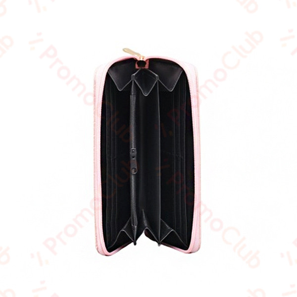 Елегантно и удобно дамско портмоне от еко кожа SOFT PINK 02533