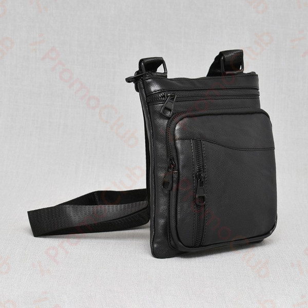 Удобна и практична мъжка чанта от еко кожа MENSTYLE - BLACK 1732-1