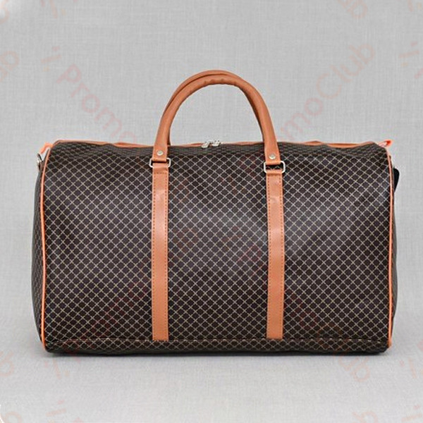 Голяма, стилна и удобна пътна чанта от еко кожа TRAVEL - DARK BROWN 2830