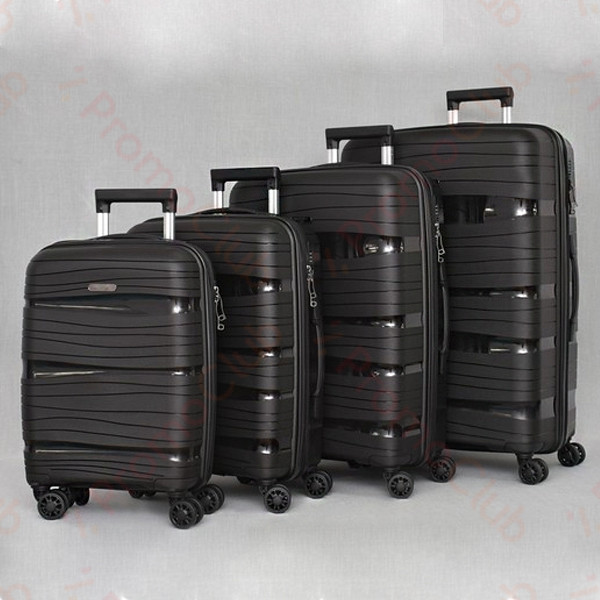 Комплект 4бр здрави и практични авио куфари TRAVEL - BLACK PP 4003