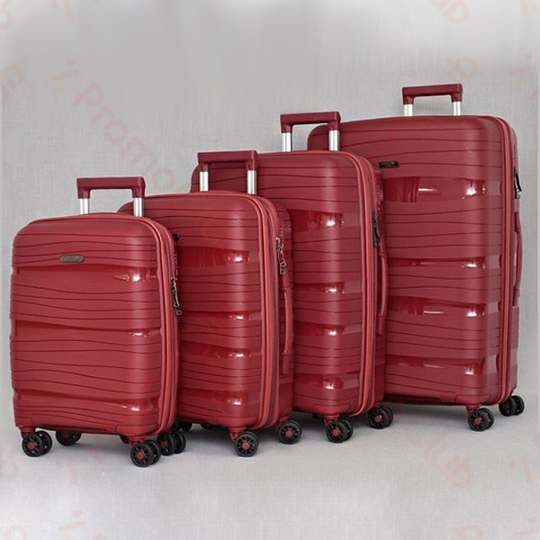 Комплект 4бр здрави и практични авио куфари TRAVEL - RED PP 4003