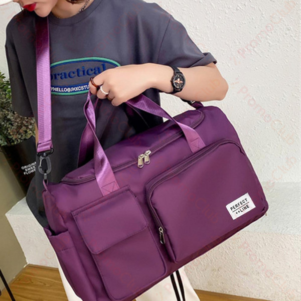 Здрава и удобна текстилна чанта 12930 PURPLE за ръчен багаж, спорт, бебе и др.