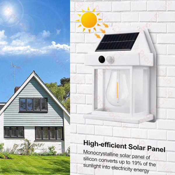 Декоративна сензорна соларна лампа с крушка BK-888 - SOLAR INTERACTION WALL LAMP
