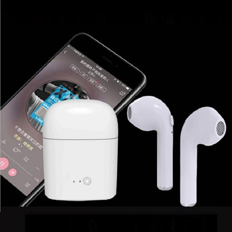 Ново поколение WIRELESS HANDS- FREE с BLUETOOTH i7-i8 2 броя слушалки със зареждаща кутия