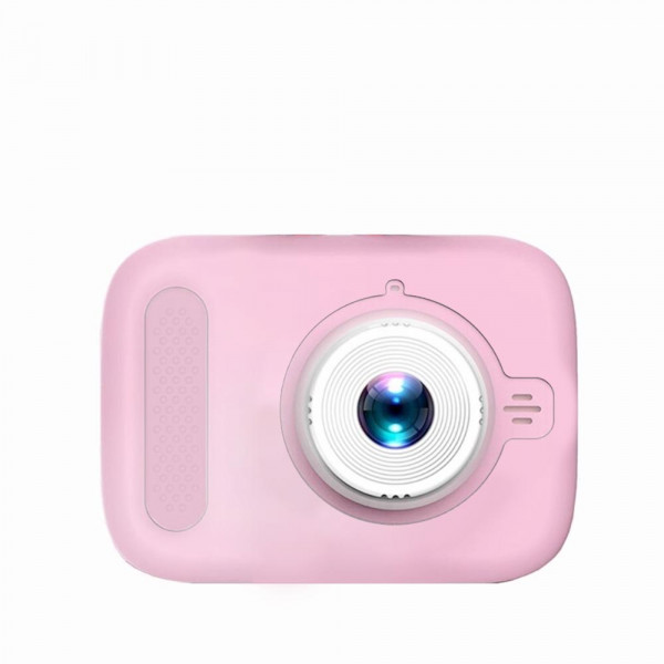Детска дигитална камера-фотоапарат с удобна дръжка РОЗОВА