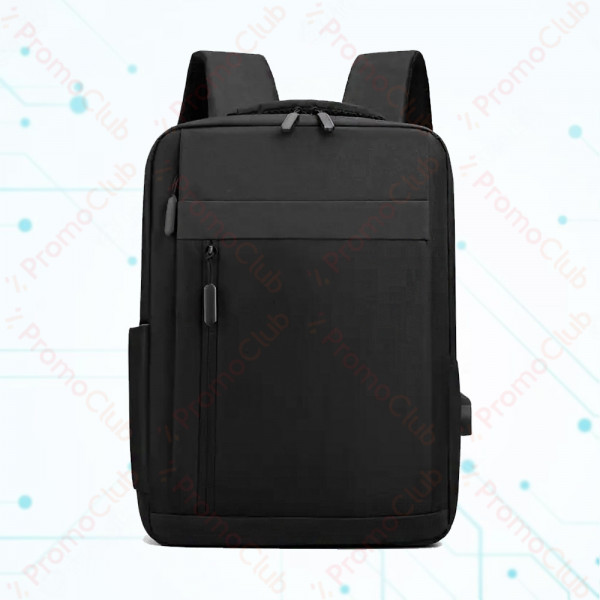 Стилна раница за лаптоп с USB порт - BLACK 12131