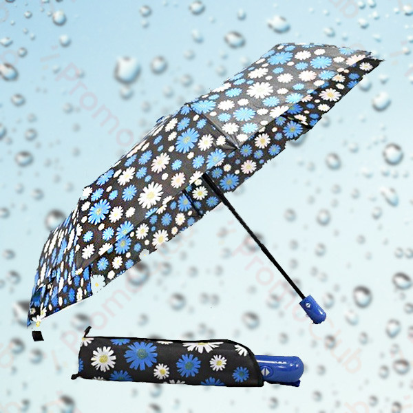 Дамски ветроустойчив чадър с автоматично отваряне LADY - BLUE 12523