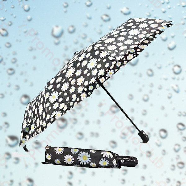 Дамски ветроустойчив чадър с автоматично отваряне LADY - BLACK 12523