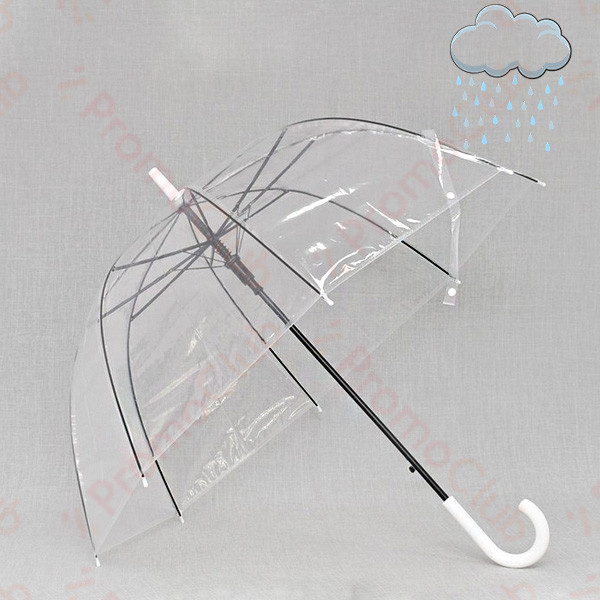 Интересен и стилен ветроустойчив прозрачен чадър COOLBRELLA 12539