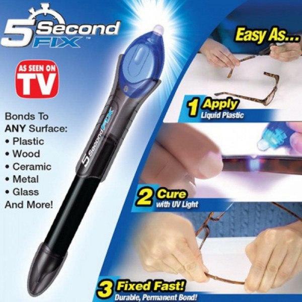 Система за залепяне 5 SECOND FIX -Инструмент за залепяне с течна пластмаса тип химикалка