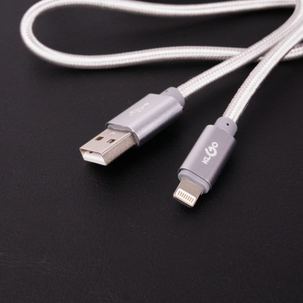 USB кабел за зареждане и пренос на данни KLGO S-50 - за iPhone