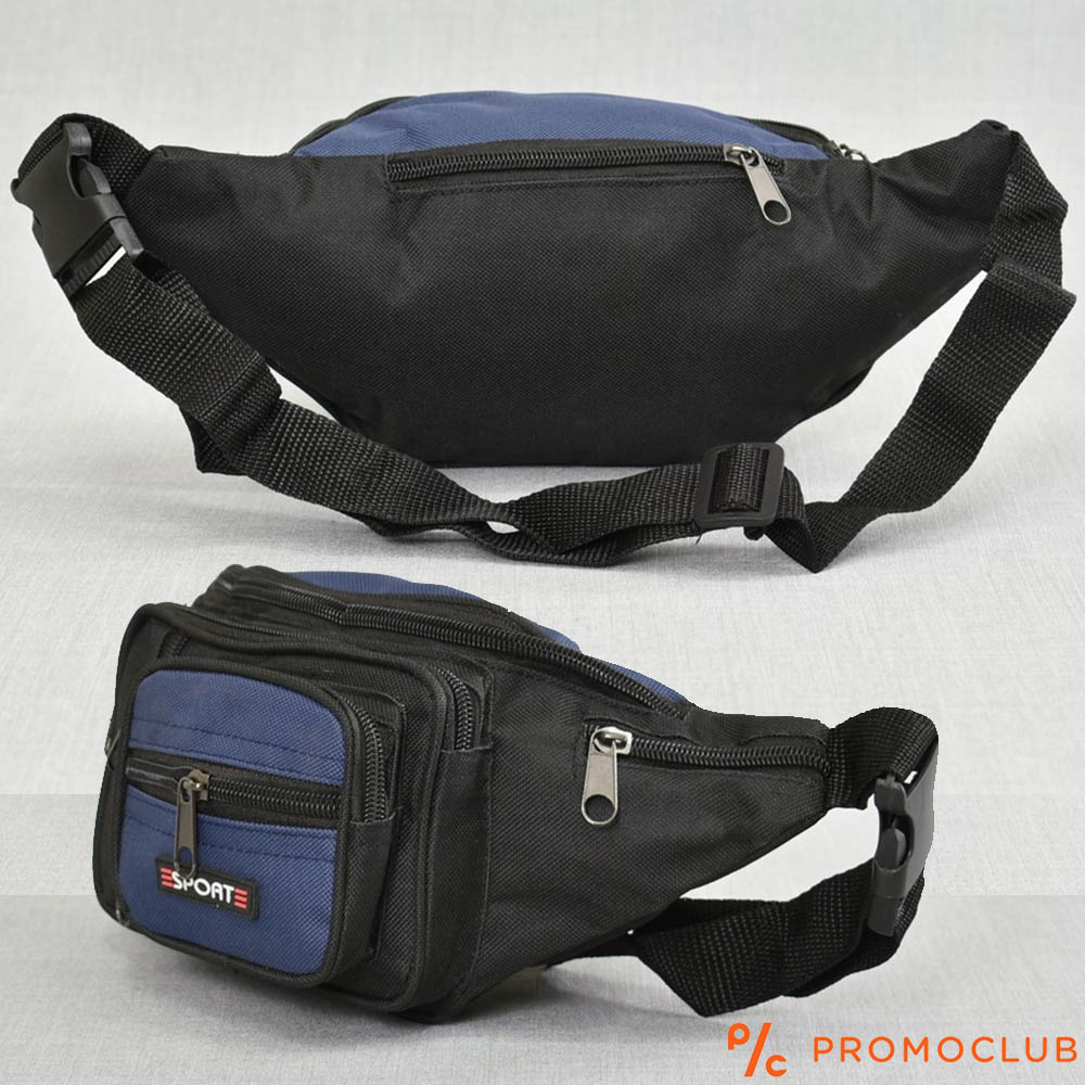 Чантичка за кръст паласка от SPORT MEN BAG 3 BLACK, текстил