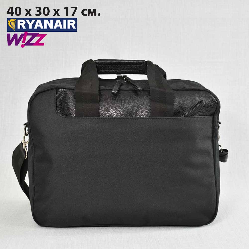 BUGATTI 6345: луксозна авио чанта за закачане към куфар и ръчен багаж, 40 х 30 х 17 см