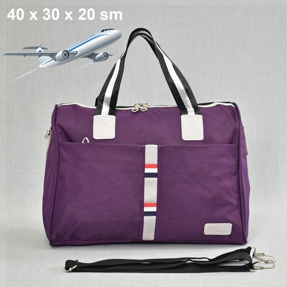 Куфарен авио сак TOMMY H 12006 PURPLE SPORT за ръчен багаж,  20 х 30 х 40 см