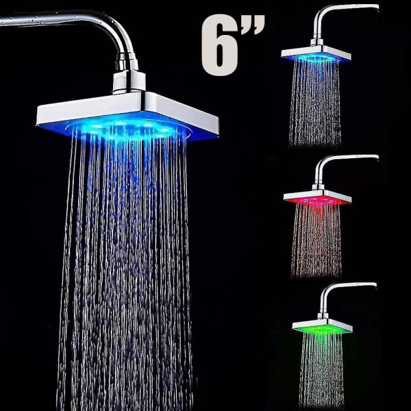 6" Светеща LED душ пита за баня - LED TOP SHOWER